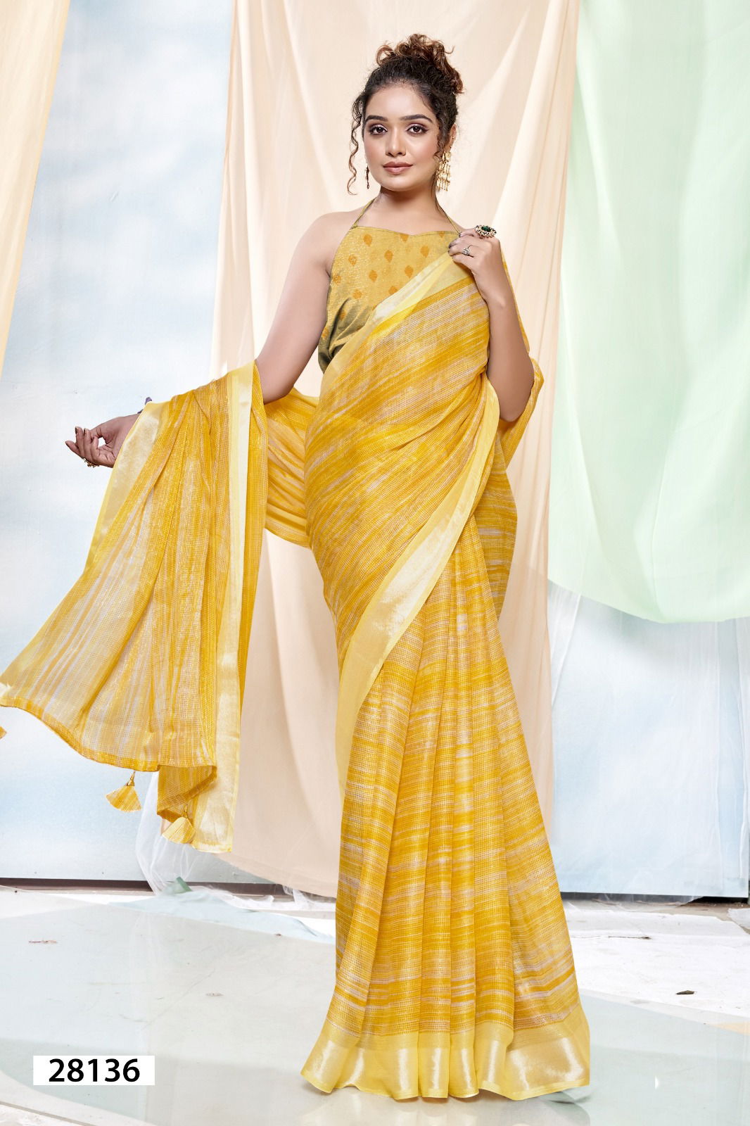 Brinda Vol 2 By Vallabhi Daily Wear Chiffon Sarees Wholesale Shop In Surat
